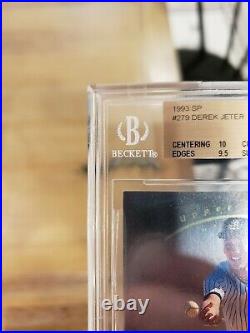 1993 SP FOIL DEREK JETER #279 ROOKIE CARD GEM MINT BGS 9.5 with PRISTINE 10