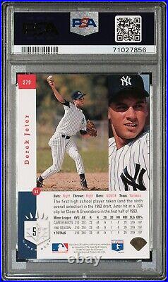 1993 SP FOIL DEREK JETER ROOKIE (RC) #279 PSA 6 New York Yankees