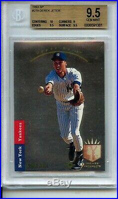 1993 SP Foil #279 Derek Jeter NY Yankees RC Rookie BGS 9.5 with 10 CENTERING Hot
