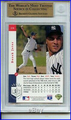 1993 SP Foil #279 Derek Jeter NY Yankees RC Rookie BGS 9.5 with 10 CENTERING Hot
