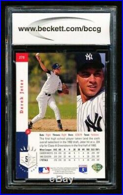 1993 SP Foil #279 Derek Jeter ROOKIE RC Beckett BCCG 10 MINT or Better, Yankees