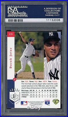 1993 SP Foil Derek Jeter #279 RC PSA 10 GEM MINT Yankees Shortstop HOF'er 2020
