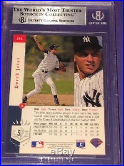 1993 SP Foil Derek Jeter ROOKIE RC #279 BGS 8.5 NM-MT+ with 9 & 9.5 STRONG GRADE