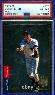 1993 SP Foil Rookie Derek Jeter #279 RC New York Yankees HOF PSA 6