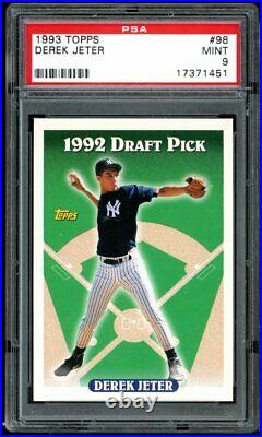 1993 Topps #98 Derek Jeter Yankees Rookie Card PSA 9 Mint