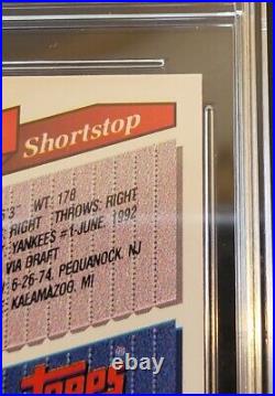 1993 Topps Gold #98 Derek Jeter Rookie Card BSA 10 Gem Mint New York Yankees