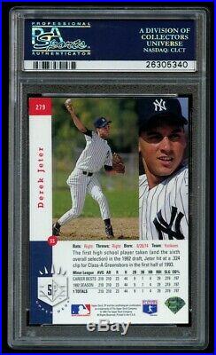 1993 UD SP Derek Jeter Rookie RC PSA 7 NM RC NY Yankees Future HOF #279