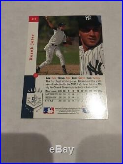1993 Upper Deck SP Derek Jeter Premier Prospects Yankees Foil Rookie Card RC