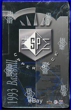 1993 Upper Deck SP Foil Baseball Box UD Factory Sealed Derek Jeter Rookie Year
