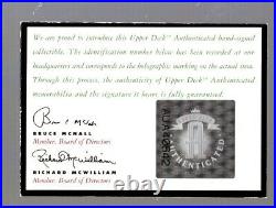 1994 Upper Deck Ken Griffey Jr Mickey Mantle Dual Auto Diamond Dealer Issued