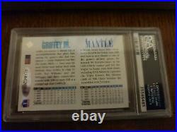 1994 Upper Deck Ken Griffey, Jr. /Mickey Mantle Dual Auto PSA Slabbed and Auth'd