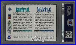 1994 Upper Deck Mickey Mantle Ken Griffey Jr Dual AUTO PSA 8 Rarer Than 1989