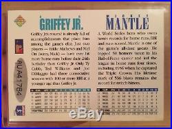 1994 Upper Deck Mickey Mantle Ken Griffey Jr Dual Autograph