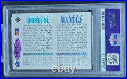 1994 Upper Deck Mickey Mantle /ken Griffey Jr Dual Auto Grade Psa 9 Iconic Card