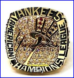 2001 New York Yankees American League Al Champions Championship Ring Player 14k