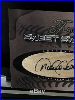 2002 Fleer Flair Derek Jeter Sweet Swatch Jumbo Bat Auto #d 088/375 Autograph