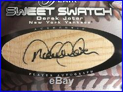 2002 Fleer Flair Derek Jeter Sweet Swatch Jumbo Bat Auto #d 088/375 Autograph