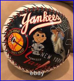 2003 Fotoball Limited Edition NEW YORK YANKEES 100th Anniversary Large Baseball