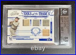 2005 Absolute Memorabilia Babe Ruth Quad Game Used Worn Jersey Pants Bat #19/20