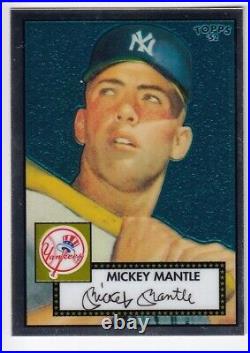 2006 Topps'52 Chrome #7 Mickey Mantle ('52 Topps) #'d 226/1952 New York Yankees