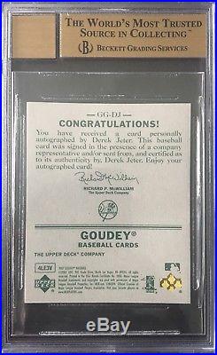 2007 07 UD Goudey Derek Jeter Auto Autograph 1/1 On Ebay Rare Gem Mint 9.5