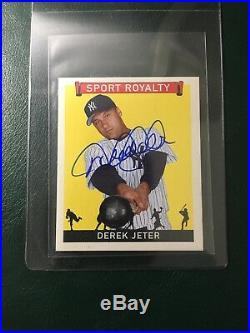2007 Ud Goudey Sport Royalty Derek Jeter On Card Autograph Auto Rare Yankees Ssp