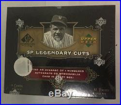 2007 Upper Deck SP Legendary Cuts Factory Sealed Baseball Hobby Box