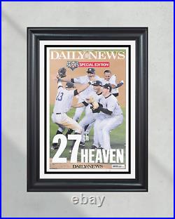 2009 New York Yankees World Series Framed Newspaper Front Page Print Yankee Stad
