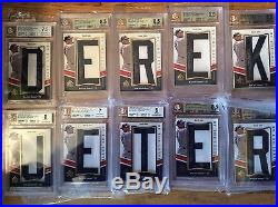 2009 Sp Ud Authentic By The Letter Signatures Derek Jeter Complete Name Autos 10