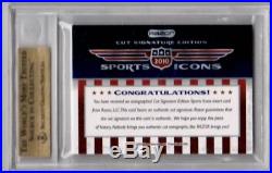2010 Razor Sports Icons MICKEY MANTLE Cut Auto Autograph Signature Card #2/2 SSP