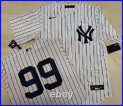 20117 Mens Nike New York Yankees AARON JUDGE 100% REAL Sewn JERSEY P/S New