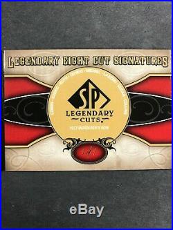 2011 SP Legendary Cuts 1927 Murderer's Row Babe Ruth Lou Gehrig 8x Cut AUTO 1/1