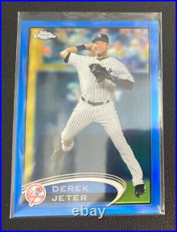 2012 Topps Chrome Blue Refractor Derek Jeter 194/199 New York Yankees #84