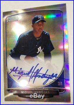 2013 Bowman Chrome Refractor Miguel Andujar Auto Rc /500 Great Condition