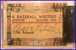 2013 TriStar Signa Cut Babe Ruth Cut Auto 1/1! Most Cleanest Babe Autos Iv owned