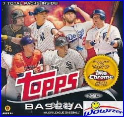 2014 Topps Baseball EXCLUSIVE Factory Sealed MEGA Box! Includes Chrome Update