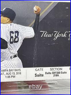 2016 New York Yankees Aaron Judge Hit HR MLB Debut FULL TICKET PSA Authentic