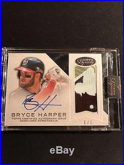 2016 Topps Dynasty Bryce Harper MLB Logoman Autograph Auto 1/1 Nationals