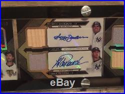 2016 Topps Triple Threads Deca Auto/Relic/Patch NYY New York Yankees /10 Jackson