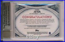 2017 Finest Finishes Derek Jeter Yankees Superfractor 1/1 BGS 9.5 10 Auto