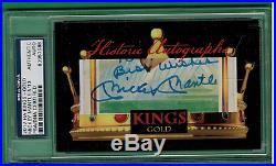 2017 Historic Autographs Kings Mickey Mantle Cut Auto Gold Psa/dna 5/13