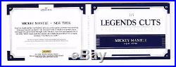 2017 National Treasures Legends Cut Auto Jersey Booklet MICKEY MANTLE (2/5)