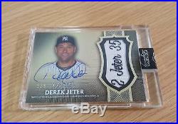 2017 Topps Dynasty DEREK JETER Game Used Jumbo Sick Patch Auto 1/5