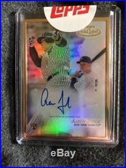 2017 Topps Gold Label AARON JUDGE RC GOLD FRAME AUTO FA-AJ HOT! Yankees