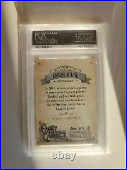 2017 Topps Gypsy Queen #168 Aaron Judge RC withCap PSA 10 Gem Mint Rookie Yankees