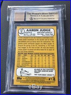 2017 Topps Heritage Aaron Judge Real One Autograph Bgs 10 Pristine