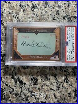 2017 Topps Transcendent Babe Ruth Cut Auto 1/1 PSA 10 -Only Ruth 10 Exists -PMJS