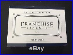 2018 National Treasures NY Yankees Franchise Lineups 9 Nine Auto Booklet 5 Judge