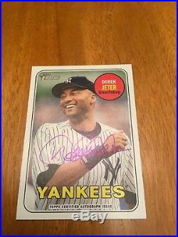 2018 Topps Heritage High Numbers Real One Derek Jeter AUTO Yankees Only 1 Here