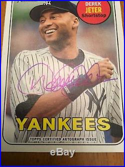 2018 Topps Heritage High Numbers Real One Derek Jeter AUTO Yankees Only 1 Here